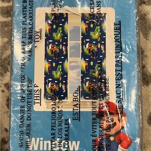 Blue Cartoon Character Curtains